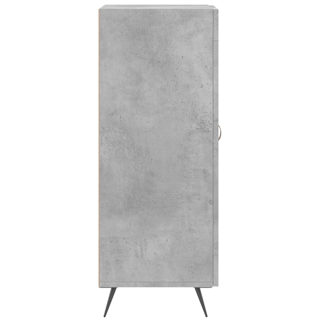 Příborník Betonově Šedý 34,5 X 34 X 90 Cm Kompozitní Dřevo