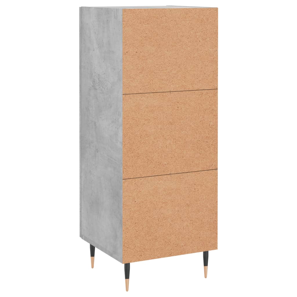 Příborník Betonově Šedý 34,5 X 34 X 90 Cm Kompozitní Dřevo