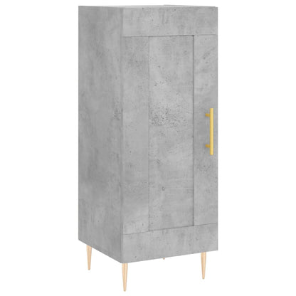 Příborník Betonově Šedý 34,5 X 34 X 90 Cm Kompozitní Dřevo