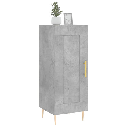 Příborník Betonově Šedý 34,5 X 34 X 90 Cm Kompozitní Dřevo