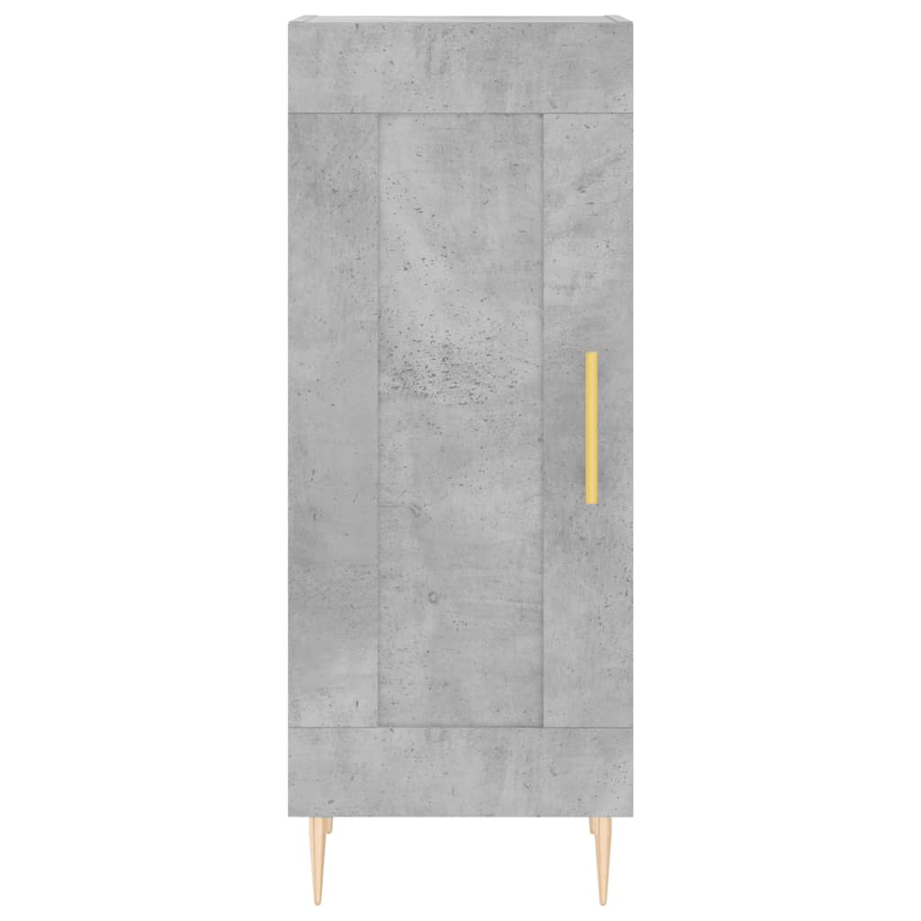 Příborník Betonově Šedý 34,5 X 34 X 90 Cm Kompozitní Dřevo