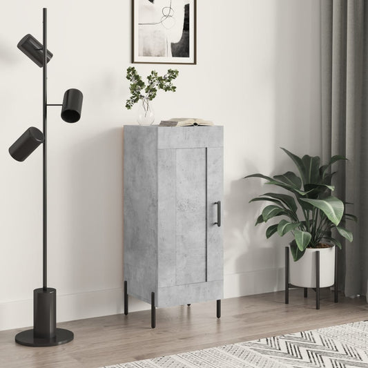 Příborník Betonově Šedý 34,5 X 34 X 90 Cm Kompozitní Dřevo