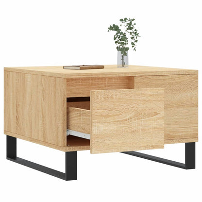 Konferenční Stolek Dub Sonoma 55X55X36,5 Cm Kompozitní Dřevo