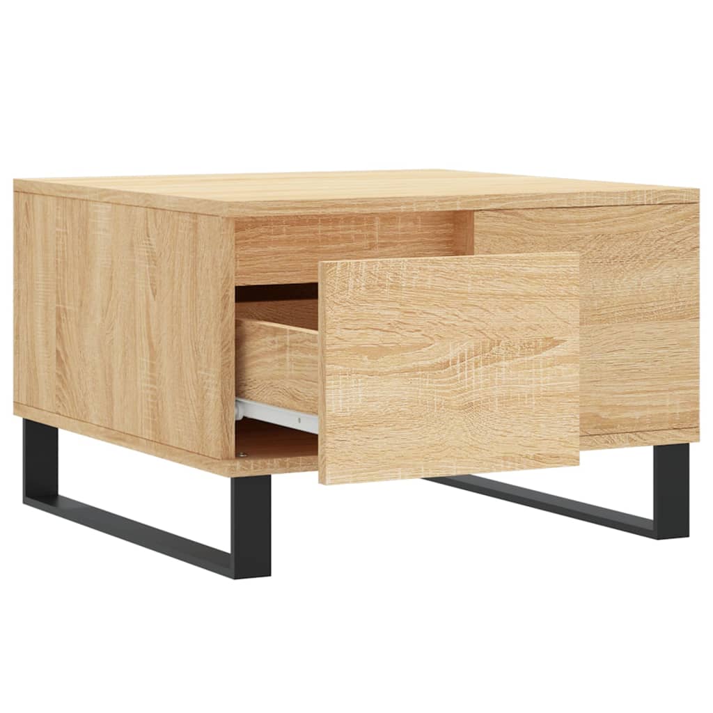 Konferenční Stolek Dub Sonoma 55X55X36,5 Cm Kompozitní Dřevo