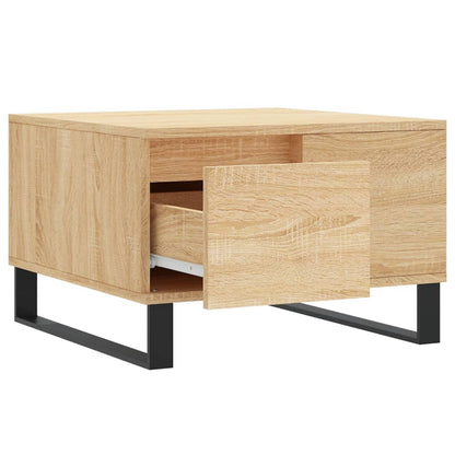 Konferenční Stolek Dub Sonoma 55X55X36,5 Cm Kompozitní Dřevo
