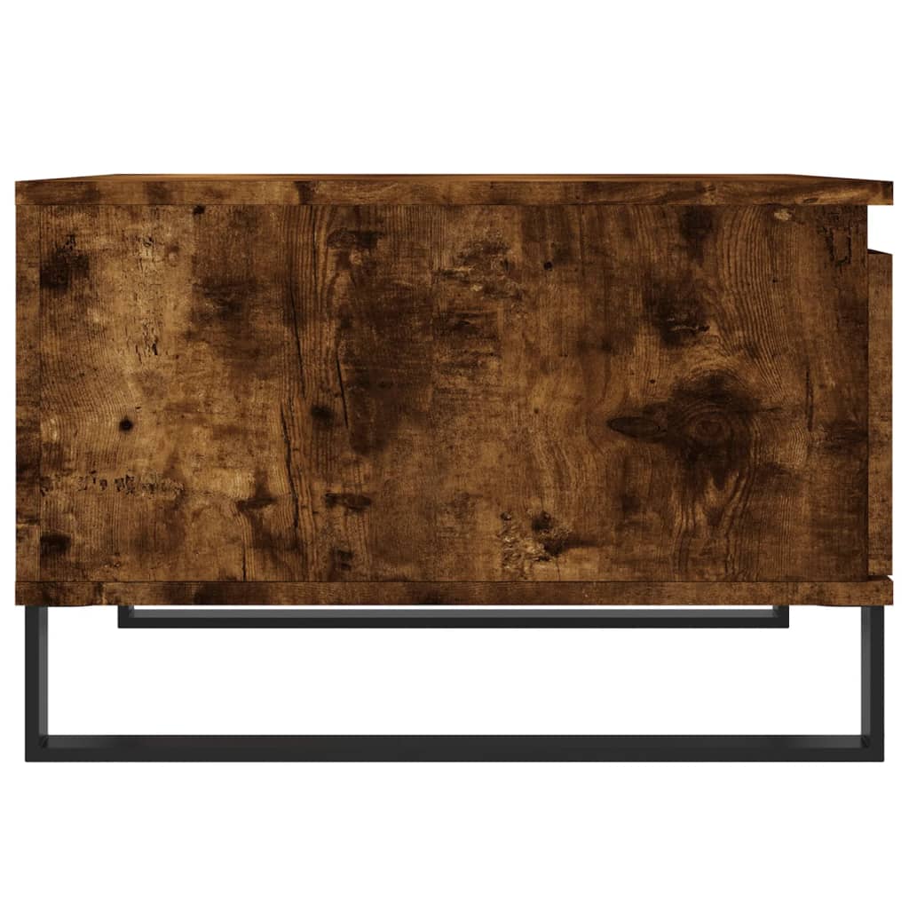 Konferenční Stolek Kouřový Dub 55X55X36,5 Cm Kompozitní Dřevo