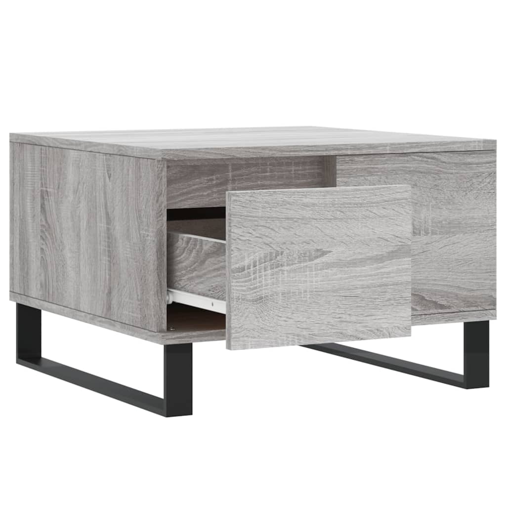 Konferenční Stolek Šedý Sonoma 55X55X36,5 Cm Kompozitní Dřevo