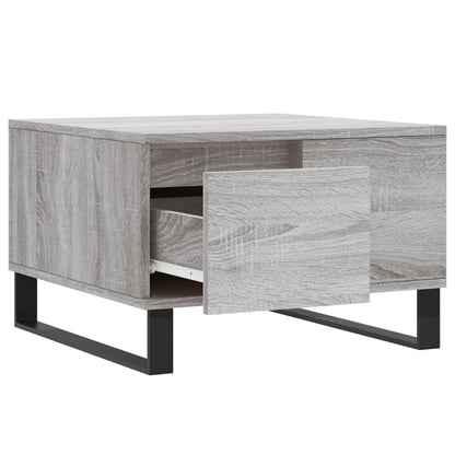 Konferenční Stolek Šedý Sonoma 55X55X36,5 Cm Kompozitní Dřevo