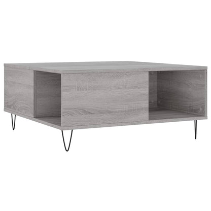 Konferenční Stolek Šedý Sonoma 80X80X36,5 Cm Kompozitní Dřevo