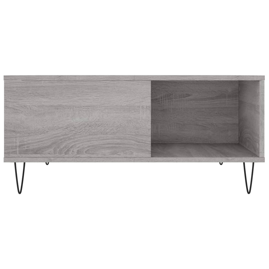 Konferenční Stolek Šedý Sonoma 80X80X36,5 Cm Kompozitní Dřevo