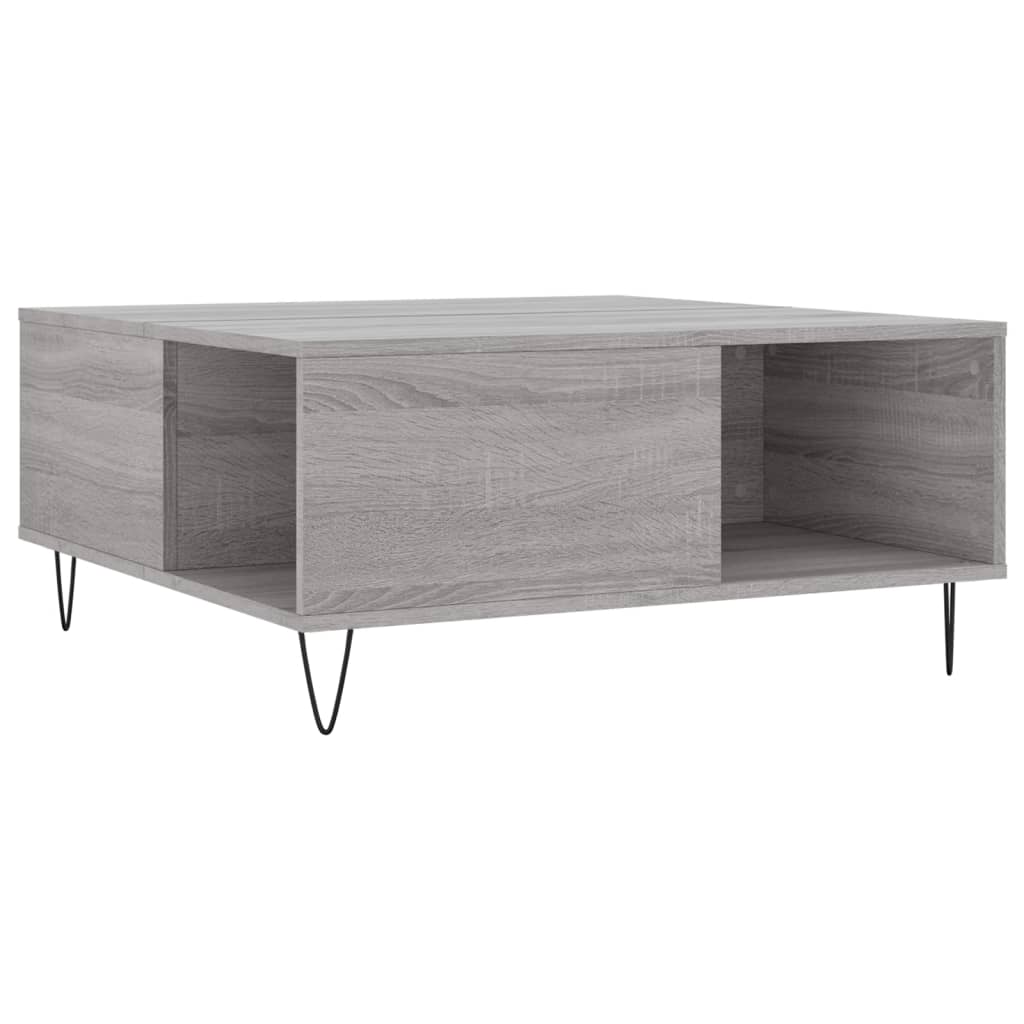 Konferenční Stolek Šedý Sonoma 80X80X36,5 Cm Kompozitní Dřevo