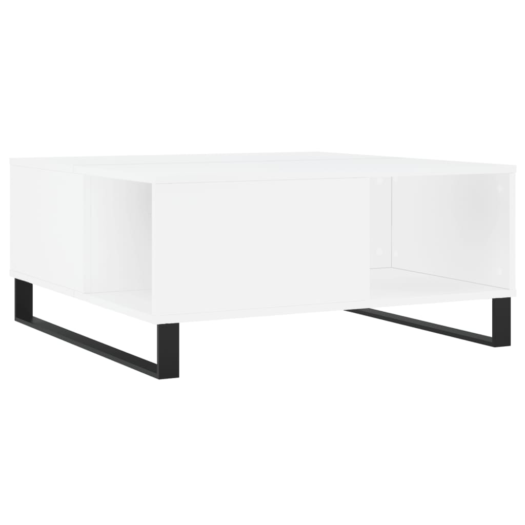 Konferenční Stolek Bílý 80 X 80 X 36,5 Cm Kompozitní Dřevo
