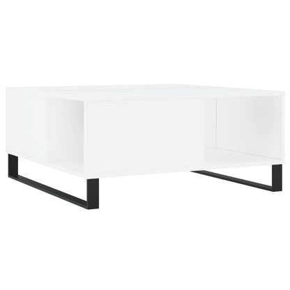 Konferenční Stolek Bílý 80 X 80 X 36,5 Cm Kompozitní Dřevo