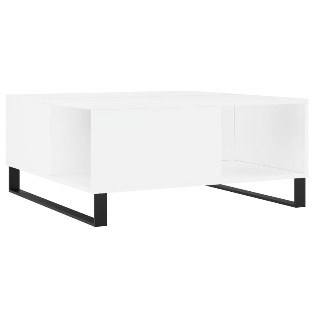 Konferenční Stolek Bílý 80 X 80 X 36,5 Cm Kompozitní Dřevo