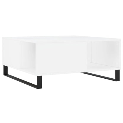 Konferenční Stolek Bílý 80 X 80 X 36,5 Cm Kompozitní Dřevo
