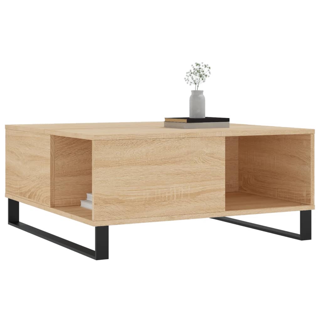 Konferenční Stolek Dub Sonoma 80X80X36,5 Cm Kompozitní Dřevo