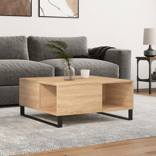 Konferenční Stolek Dub Sonoma 80X80X36,5 Cm Kompozitní Dřevo