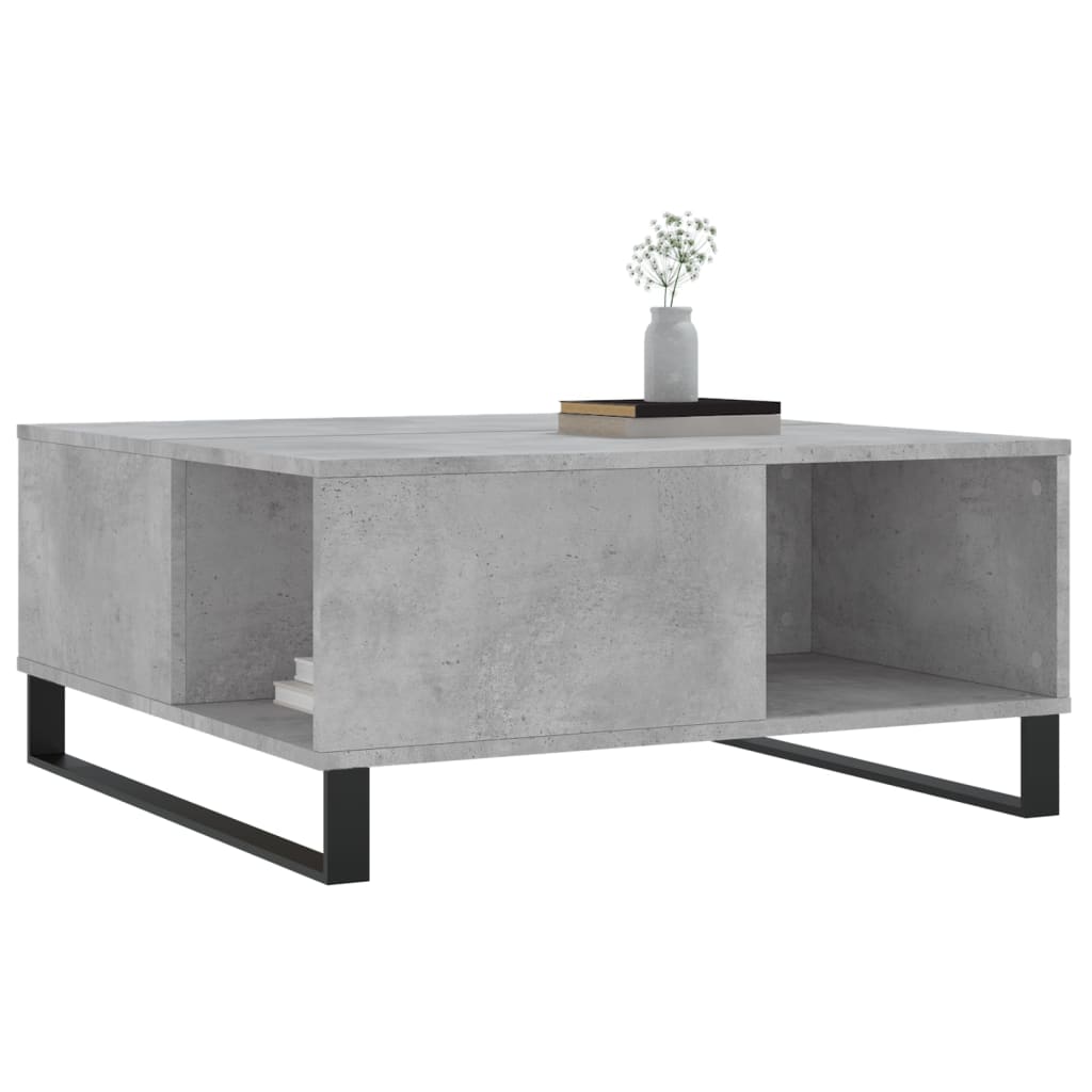 Konferenční Stolek Betonově Šedý 80X80X36,5 Cm Kompozitní Dřevo