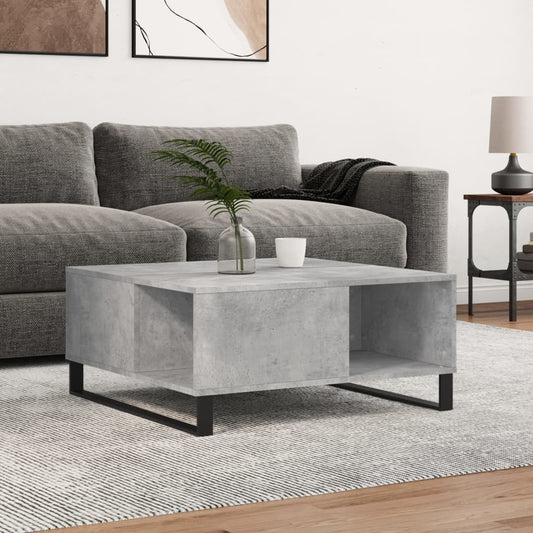Konferenční Stolek Betonově Šedý 80X80X36,5 Cm Kompozitní Dřevo
