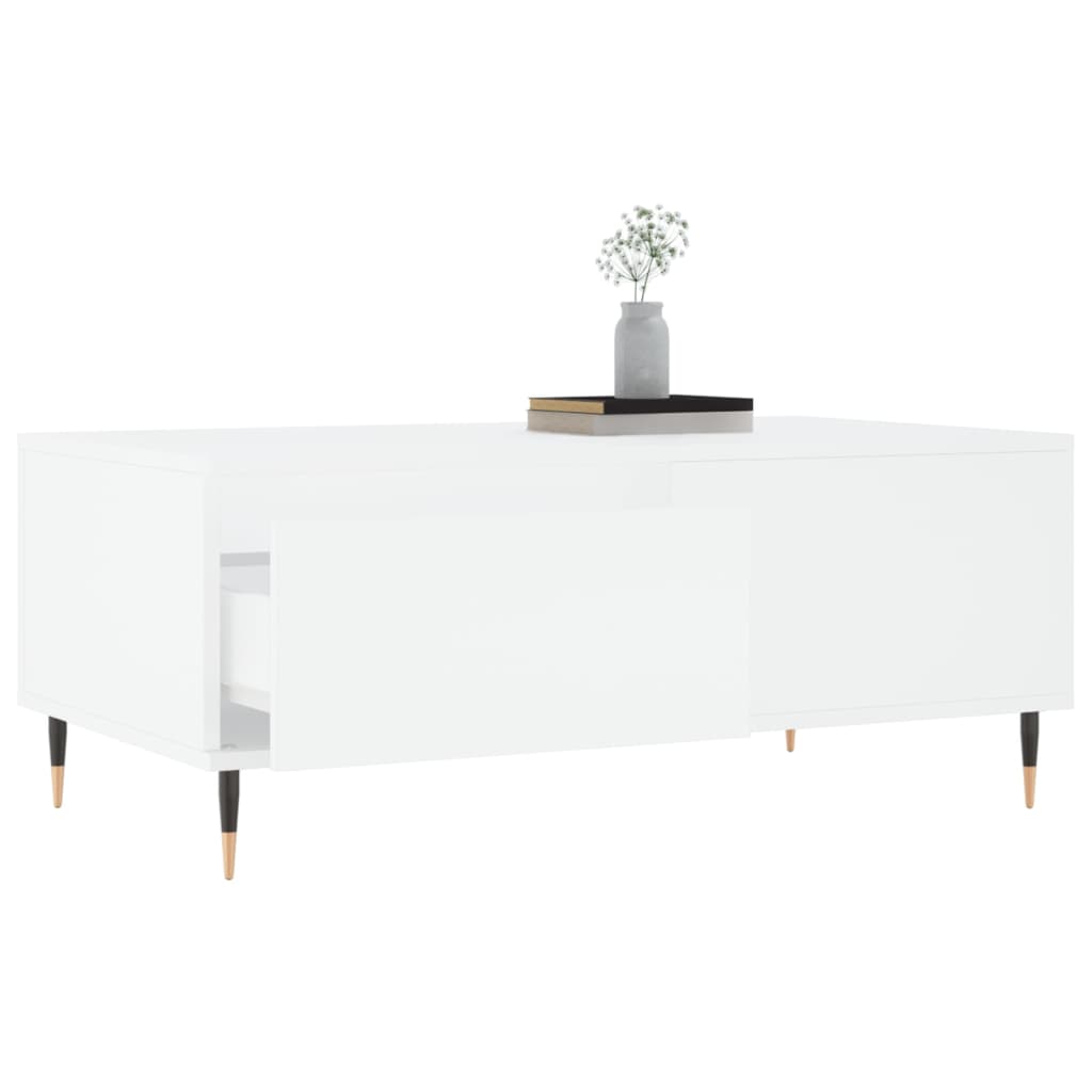 Konferenční Stolek Bílý 90 X 50 X 36,5 Cm Kompozitní Dřevo