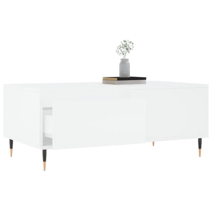 Konferenční Stolek Bílý 90 X 50 X 36,5 Cm Kompozitní Dřevo
