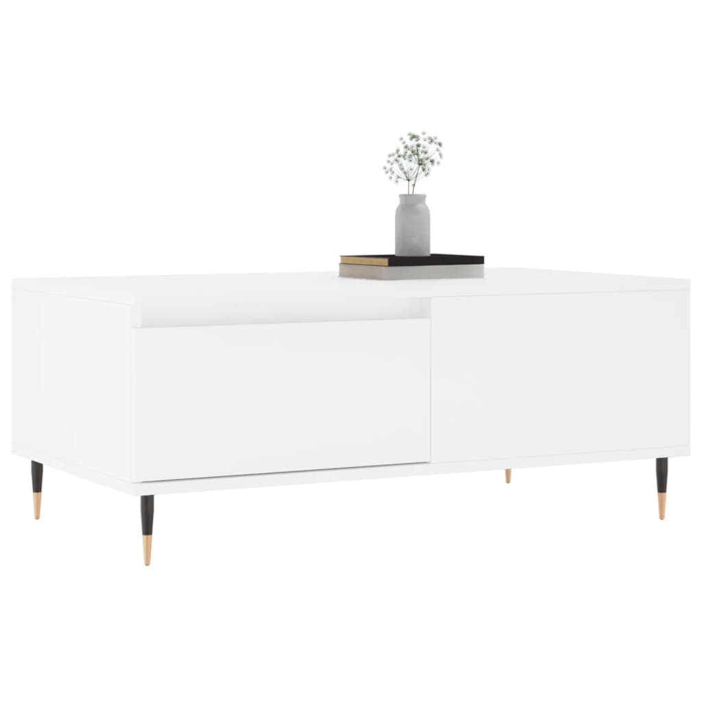 Konferenční Stolek Bílý 90 X 50 X 36,5 Cm Kompozitní Dřevo