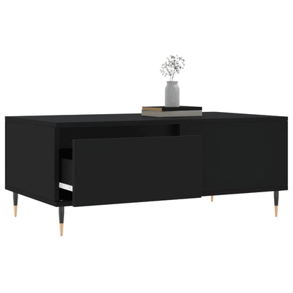 Konferenční Stolek Černý 90X50X36,5 Cm Kompozitní Dřevo