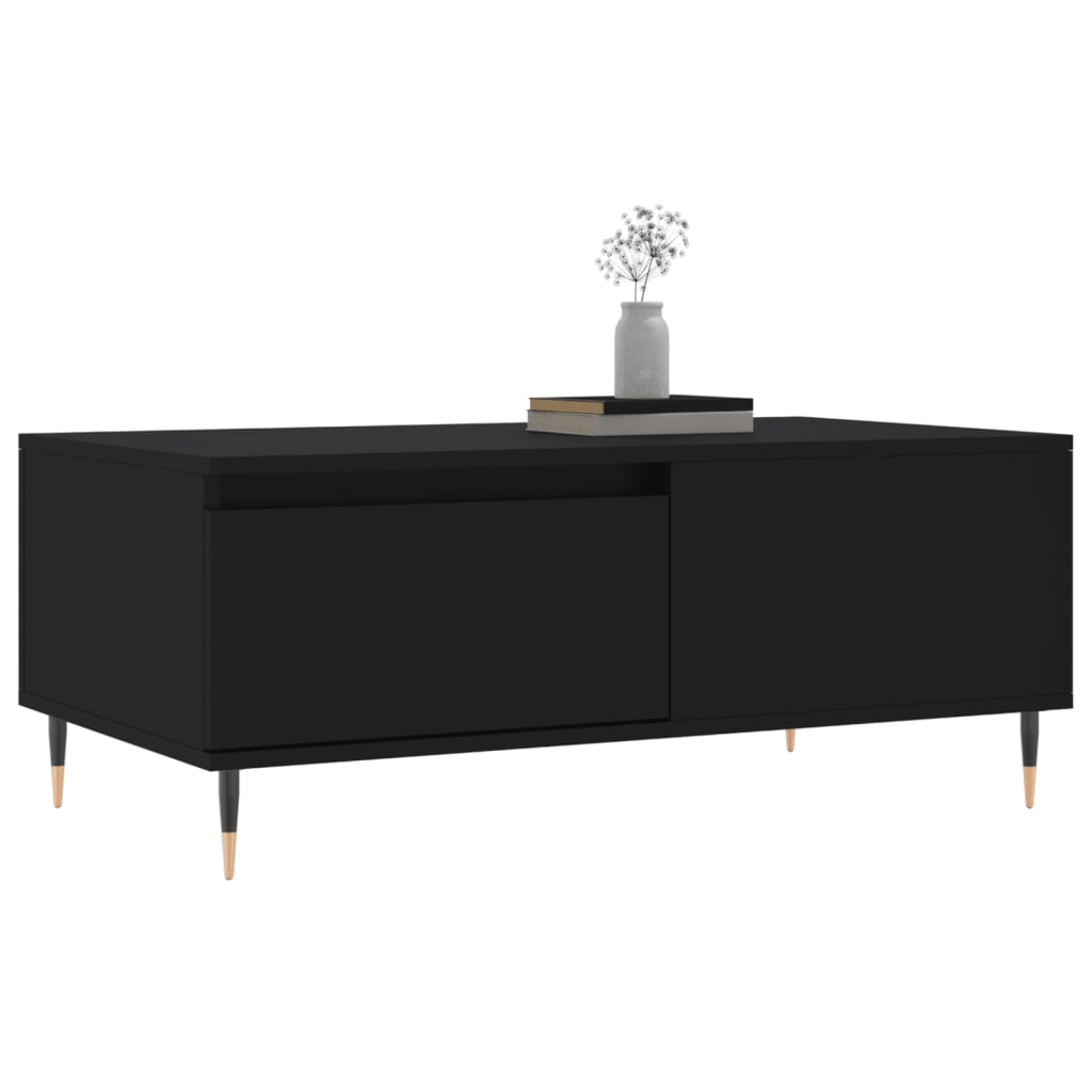 Konferenční Stolek Černý 90X50X36,5 Cm Kompozitní Dřevo