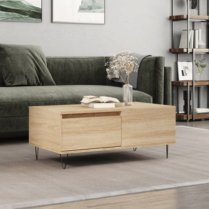Konferenční Stolek Betonově Šedý 90X50X36,5 Cm Kompozitní Dřevo