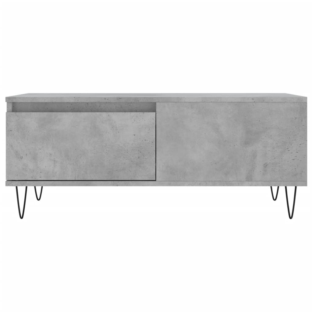 Konferenční Stolek Betonově Šedý 90X50X36,5 Cm Kompozitní Dřevo