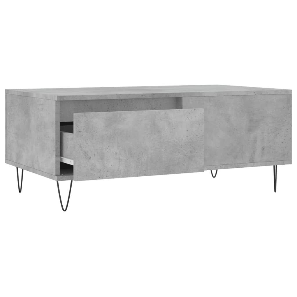 Konferenční Stolek Betonově Šedý 90X50X36,5 Cm Kompozitní Dřevo