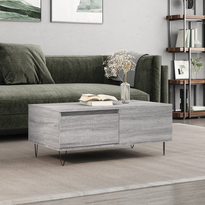 Konferenční Stolek Betonově Šedý 90X50X36,5 Cm Kompozitní Dřevo