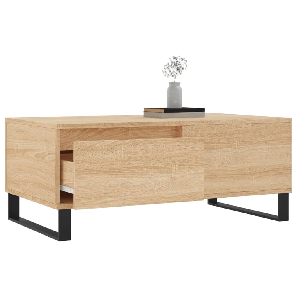 Konferenční Stolek Dub Sonoma 90X50X36,5 Cm Kompozitní Dřevo