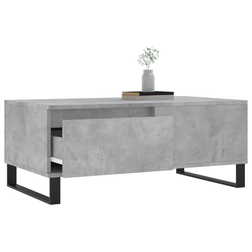 Konferenční Stolek Betonově Šedý 90X50X36,5 Cm Kompozitní Dřevo