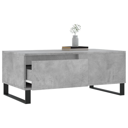 Konferenční Stolek Betonově Šedý 90X50X36,5 Cm Kompozitní Dřevo