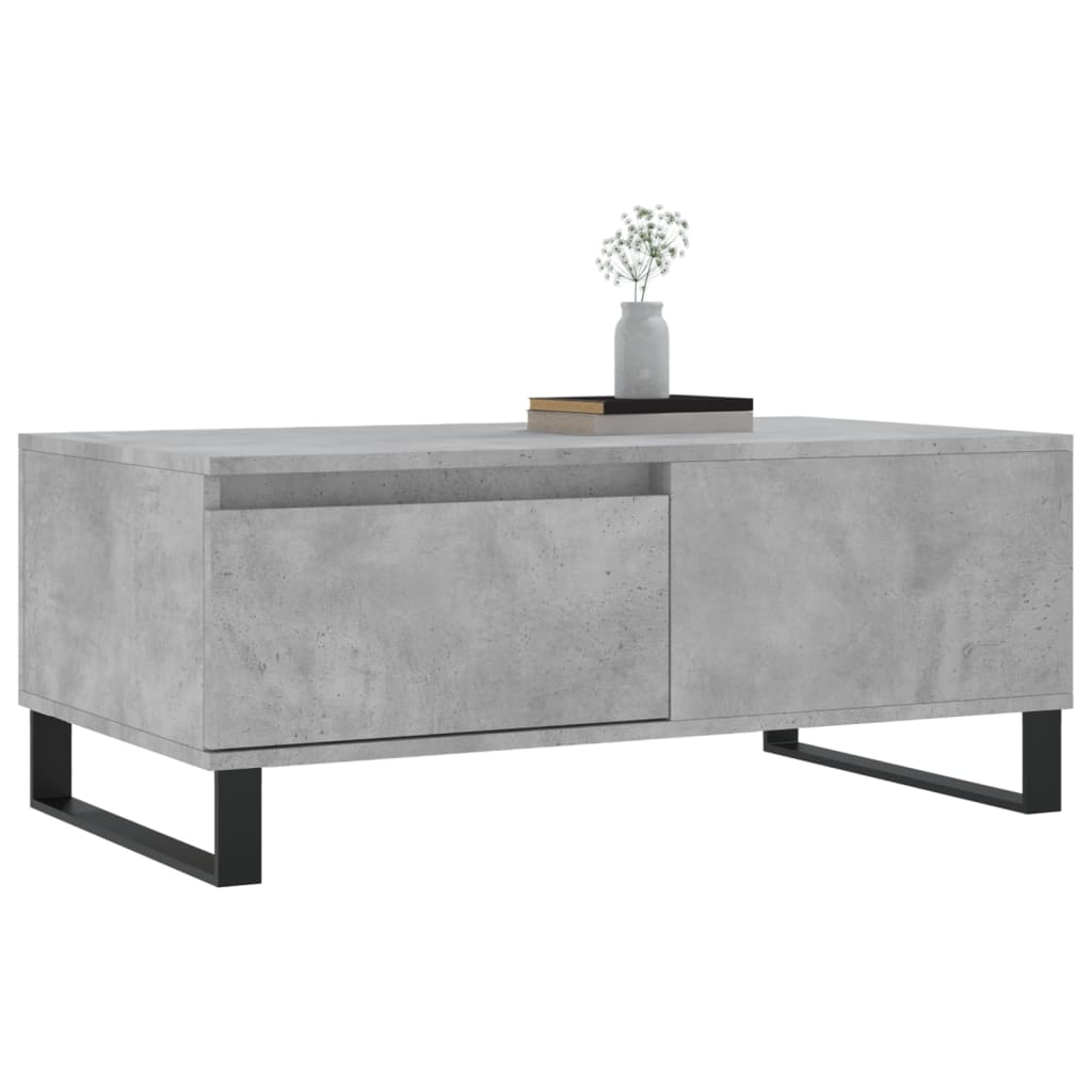 Konferenční Stolek Betonově Šedý 90X50X36,5 Cm Kompozitní Dřevo