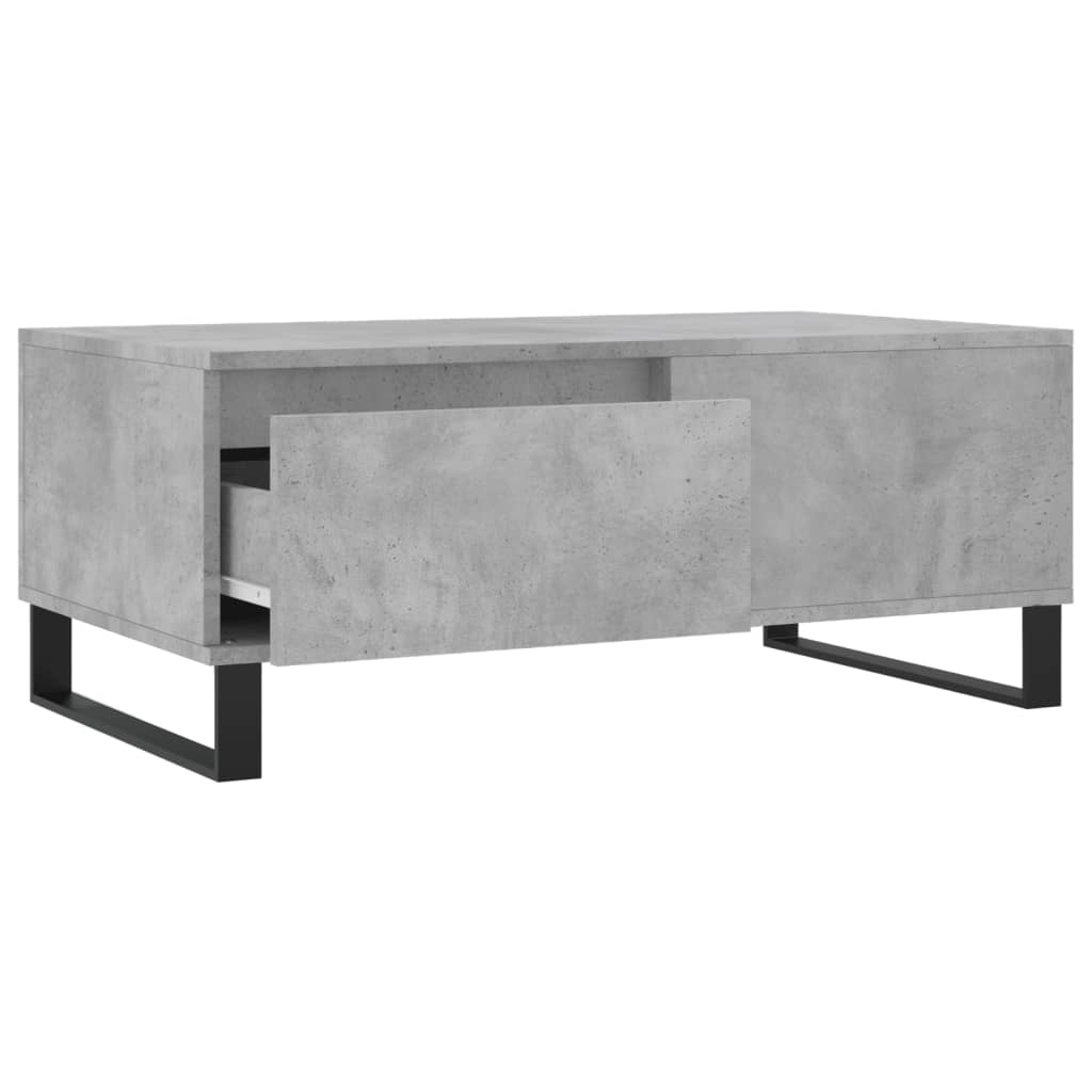 Konferenční Stolek Betonově Šedý 90X50X36,5 Cm Kompozitní Dřevo