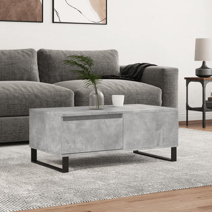Konferenční Stolek Betonově Šedý 90X50X36,5 Cm Kompozitní Dřevo