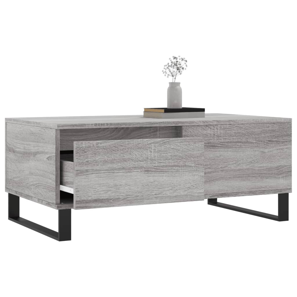Konferenční Stolek Šedý Sonoma 90X50X36,5 Cm Kompozitní Dřevo