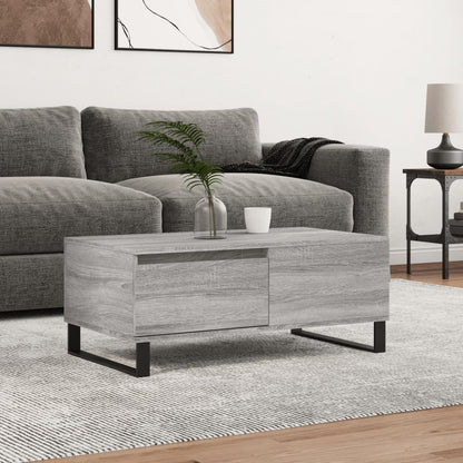 Konferenční Stolek Šedý Sonoma 90X50X36,5 Cm Kompozitní Dřevo