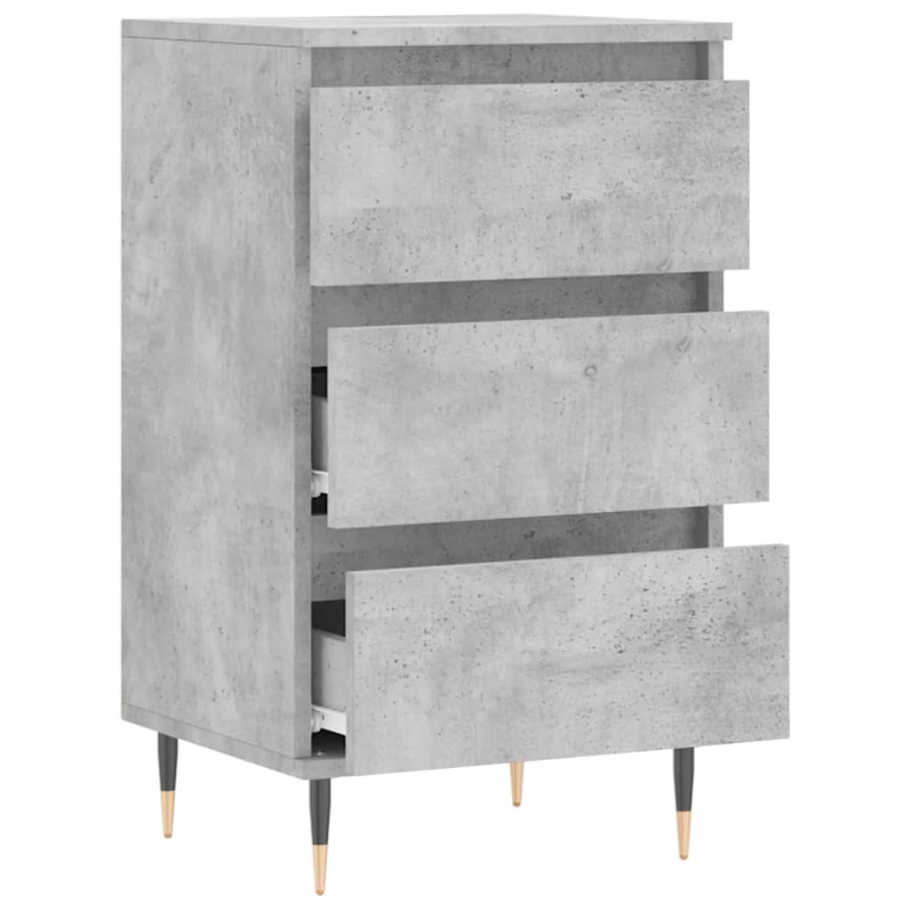 Příborník Betonově Šedý 40 X 35 X 70 Cm Kompozitní Dřevo