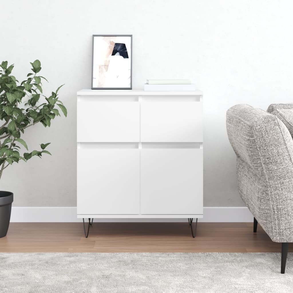 Příborník Betonově Šedý 60 X 35 X 70 Cm Kompozitní Dřevo
