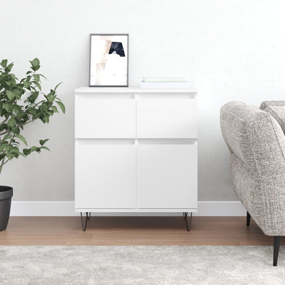 Příborník Betonově Šedý 60 X 35 X 70 Cm Kompozitní Dřevo
