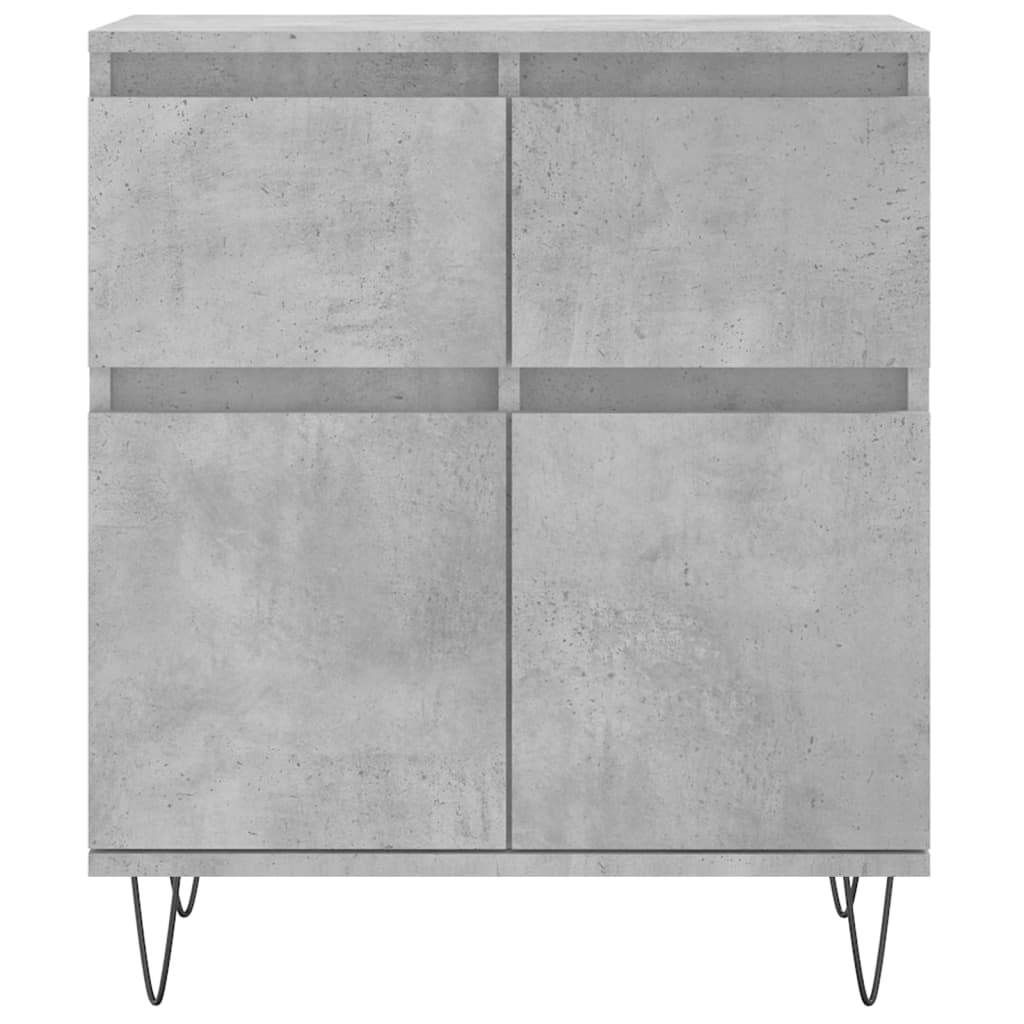 Příborník Betonově Šedý 60 X 35 X 70 Cm Kompozitní Dřevo