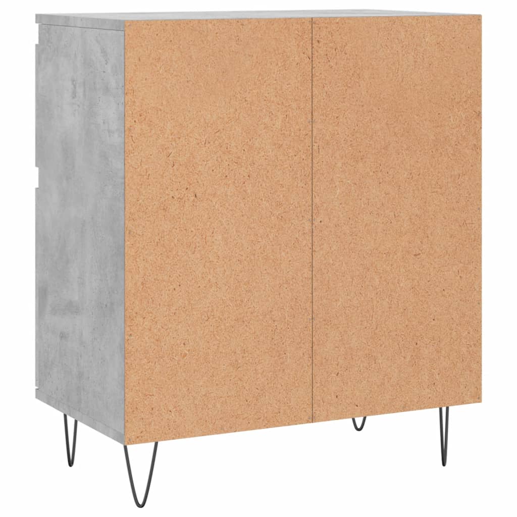 Příborník Betonově Šedý 60 X 35 X 70 Cm Kompozitní Dřevo