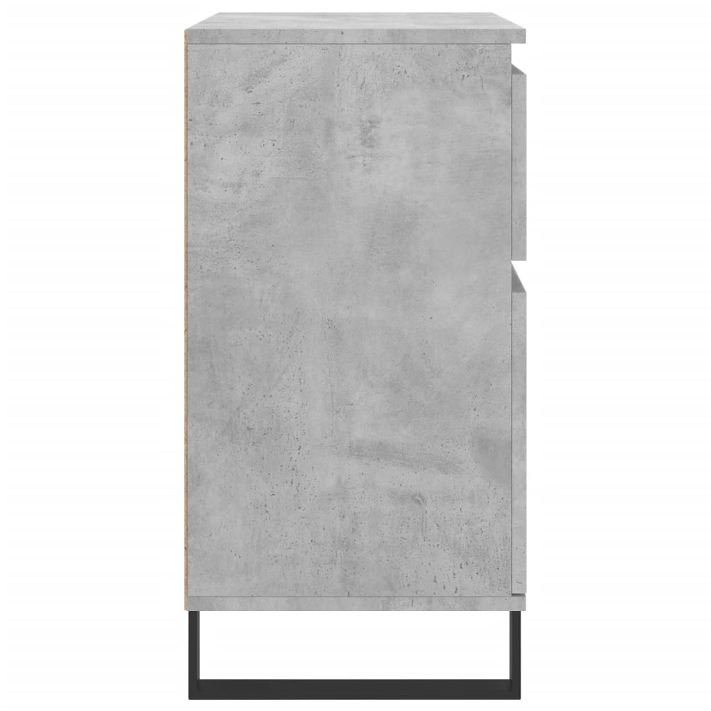 Příborník Betonově Šedý 60 X 35 X 70 Cm Kompozitní Dřevo