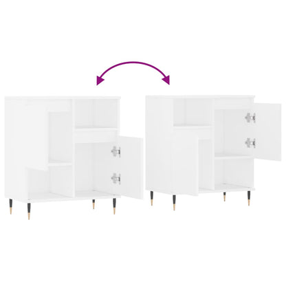 Příborník Bílý 60 X 35 X 70 Cm Kompozitní Dřevo