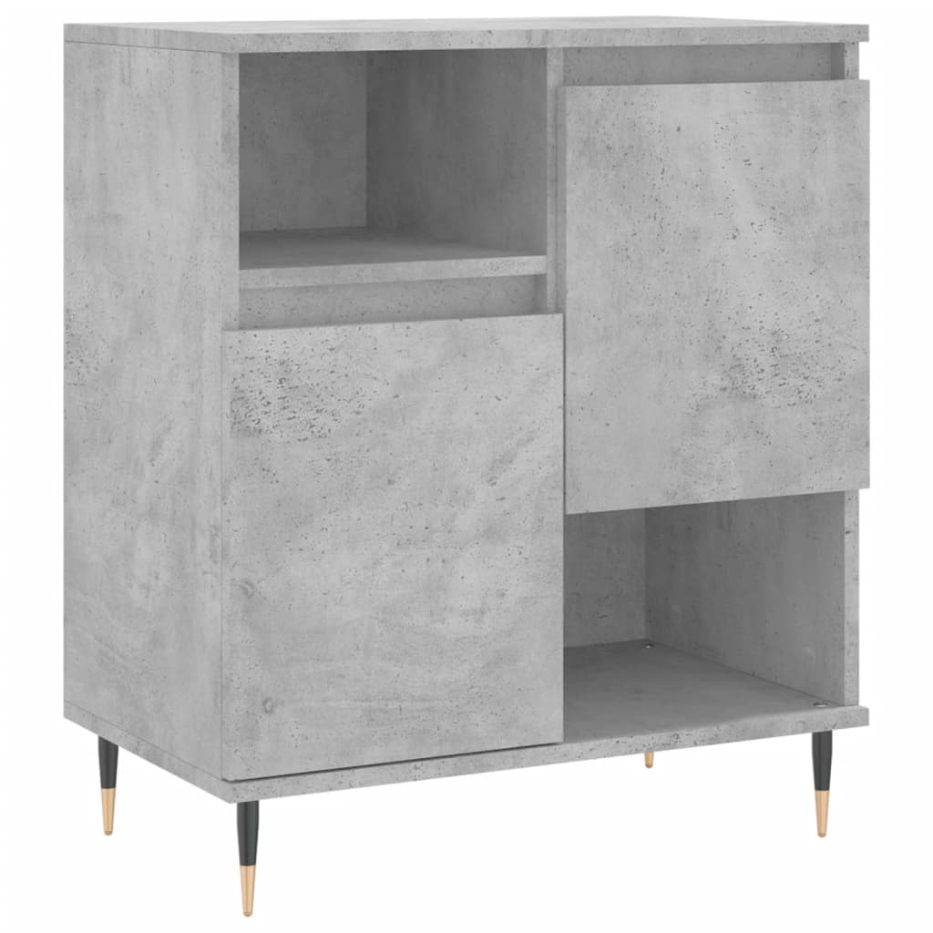 Příborník Betonově Šedý 60 X 35 X 70 Cm Kompozitní Dřevo