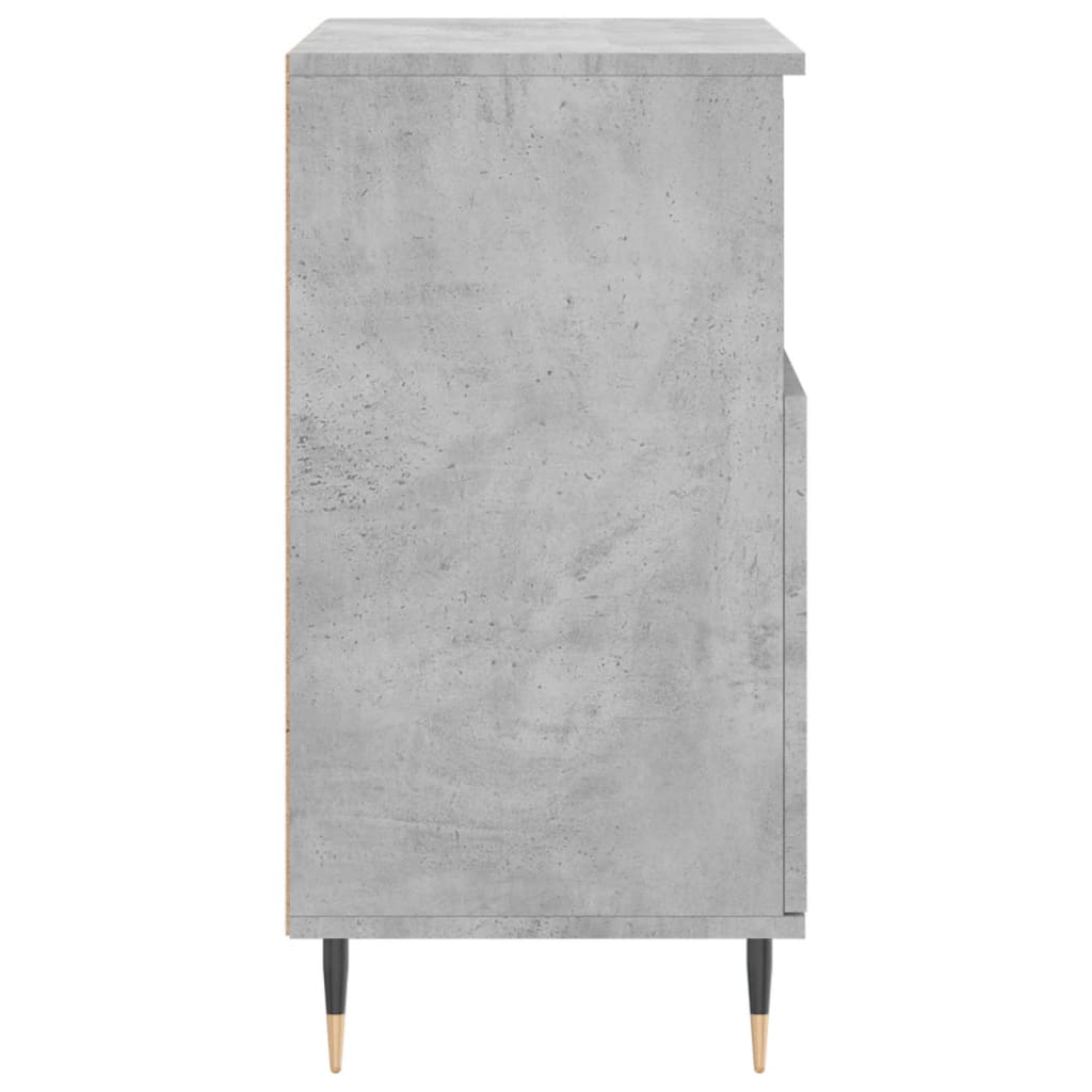Příborník Betonově Šedý 60 X 35 X 70 Cm Kompozitní Dřevo