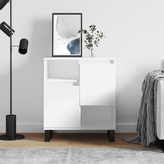 Příborník Bílý 60 X 35 X 70 Cm Kompozitní Dřevo